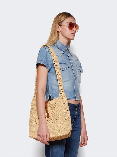 saint laurent raffia bags|yves saint laurent hobo bag.